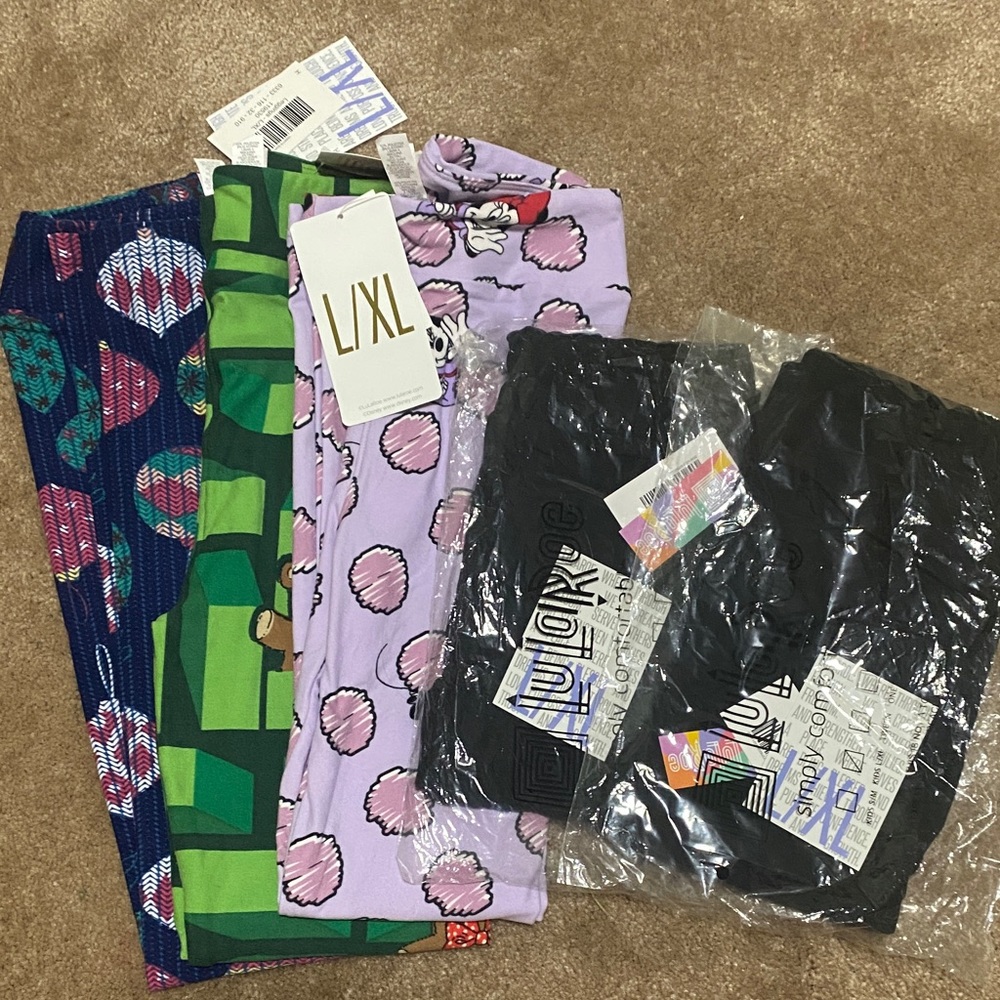 Lularoe Leggings - Set of (5) Size L/XL